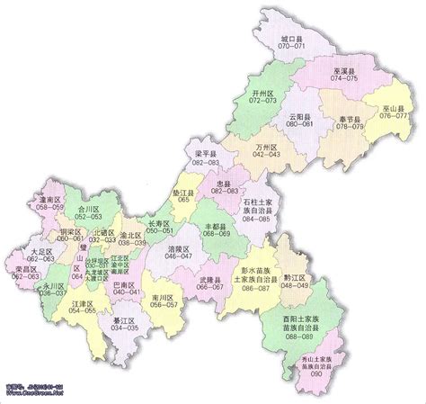 重庆地图各区分布图