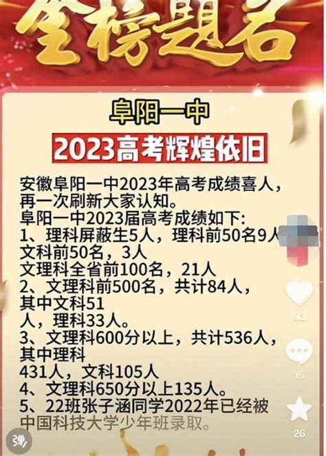 阜阳高考2020排名