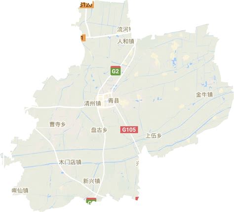 青县地图位置