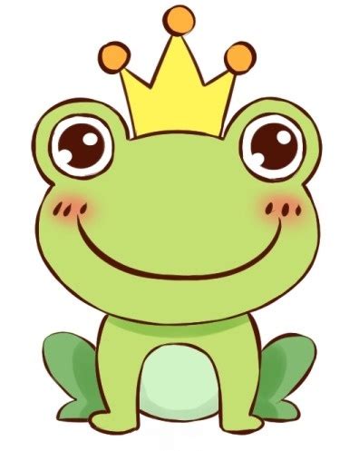 青蛙王子和公主的简笔画
