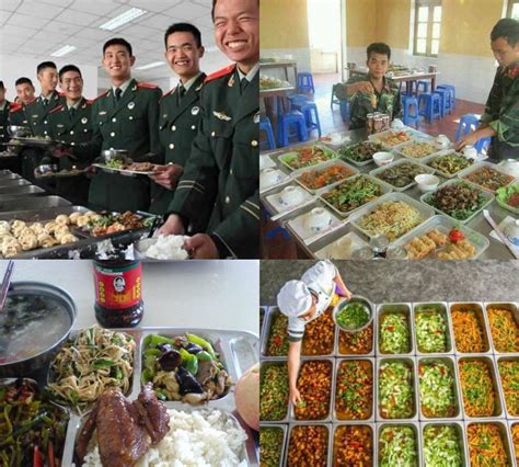 韩国和中国部队伙食对比