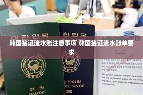 韩国签证流水账要求
