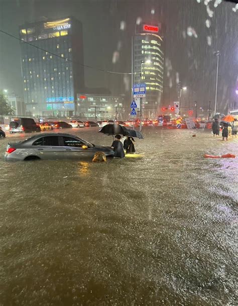 韩国首尔被淹