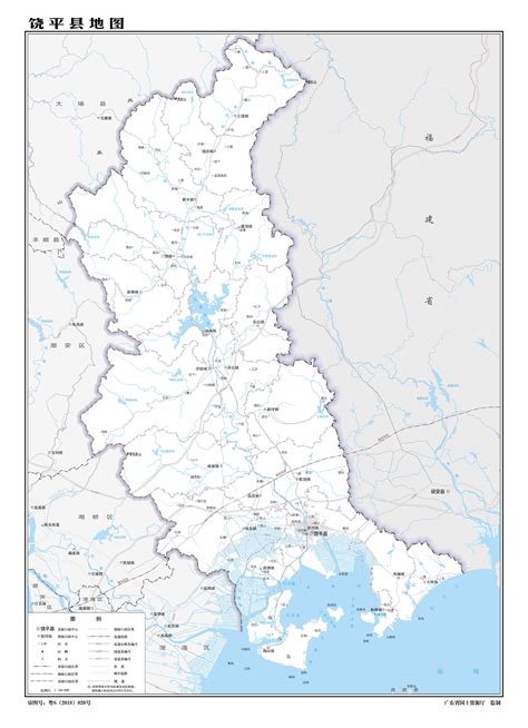 饶平县行政地图
