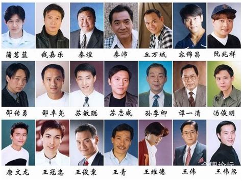 香港名演员名单