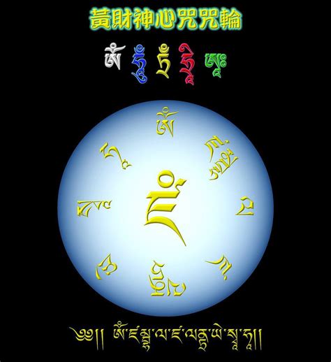 黄财神心咒藏语写法