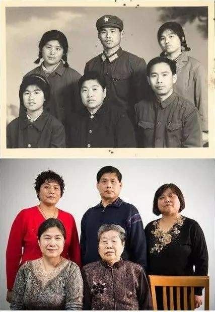 10年前后全家对比照片