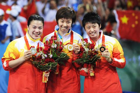 2008北京奥运会女单冠军