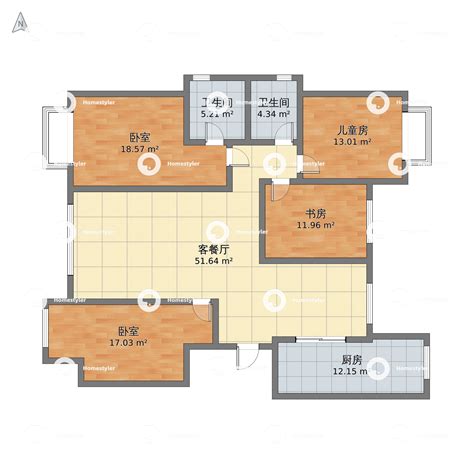 4房1厅设计图