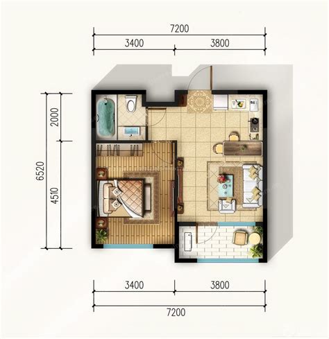 40平方小户型两室一厅