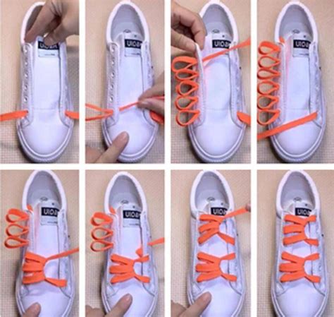 6孔小白鞋隐藏鞋带系法