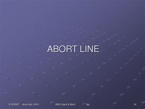 abort line什么意思