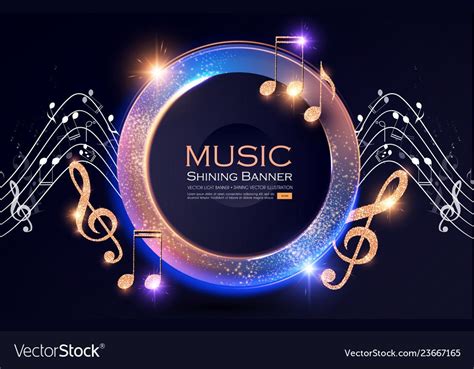 design banner with music