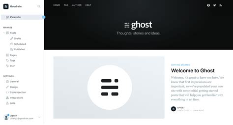 ghost官方网站