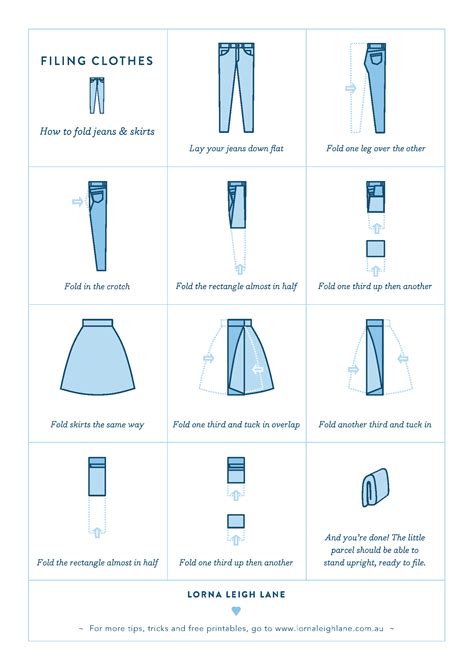 how to fold clothes and skirt
