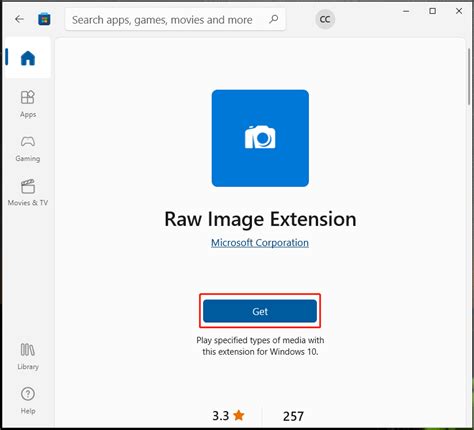 raw image extension是什么软件