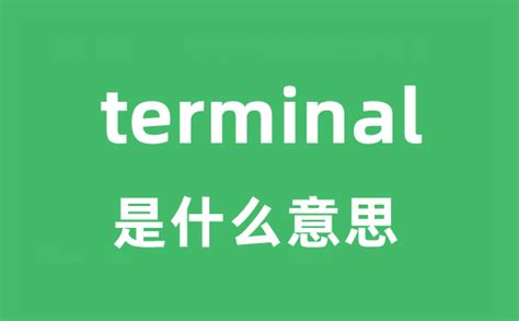 terminal是什么意思呢