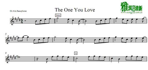 the one you love萨克斯
