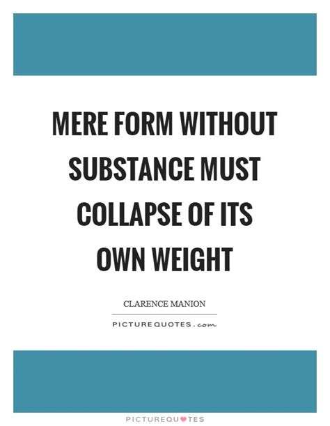 weight without substance