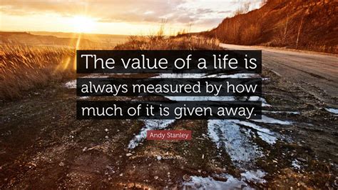 what is the value of your life